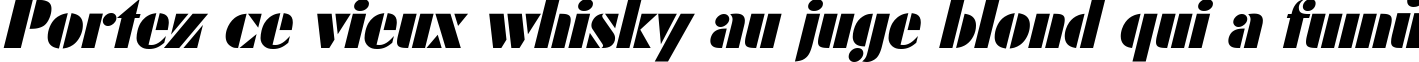 Пример написания шрифтом Shablon Oblique текста на французском Пример написания шрифтом Shablon Oblique текста на французском