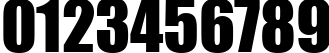 Пример написания цифр шрифтом SI Font