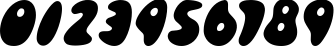Пример написания цифр шрифтом Skidoos Cyr Italic