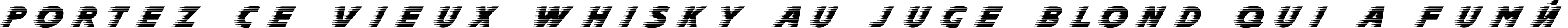 Пример написания шрифтом Slipstream текста на французском Пример написания шрифтом Slipstream текста на французском