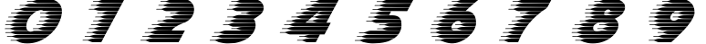 Пример написания цифр шрифтом Slipstream Пример написания цифр шрифтом Slipstream