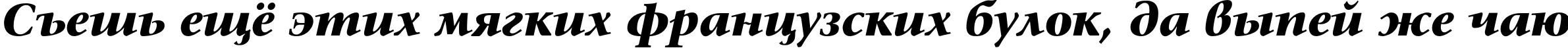 Пример написания шрифтом SonetSerif-Bold-Italic текста на русском