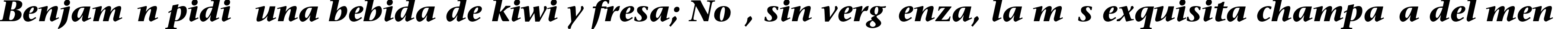 Пример написания шрифтом SonetSerif-Bold-Italic текста на испанском