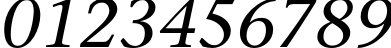 Пример написания цифр шрифтом SonetSerif Italic Пример написания цифр шрифтом SonetSerif Italic