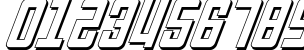 Пример написания цифр шрифтом Soviet 3D Italic