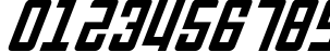 Пример написания цифр шрифтом Soviet Italic