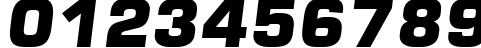 Пример написания цифр шрифтом Square721 Blk Italic Пример написания цифр шрифтом Square721 Blk Italic