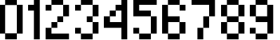 Пример написания цифр шрифтом standard 07_57