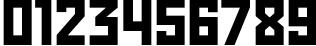 Пример написания цифр шрифтом StenbergITC