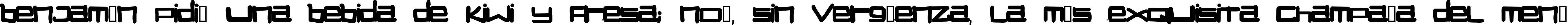 Пример написания шрифтом STUCK текста на испанском