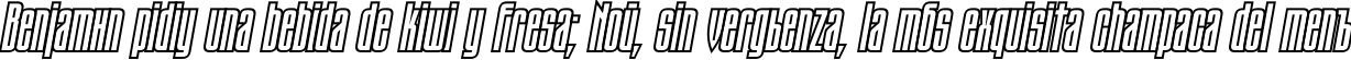 Пример написания шрифтом TauernCTT Italic текста на испанском Пример написания шрифтом TauernCTT Italic текста на испанском