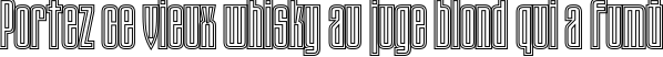 Пример написания шрифтом TauernECTT текста на французском