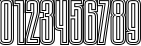 Пример написания цифр шрифтом TauernECTT