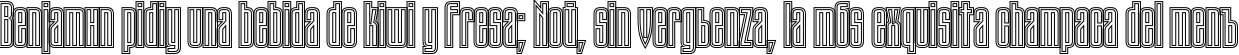 Пример написания шрифтом TauernECTT текста на испанском