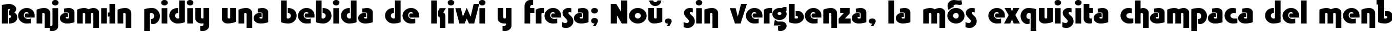 Пример написания шрифтом TavridaAd Bold текста на испанском Пример написания шрифтом TavridaAd Bold текста на испанском