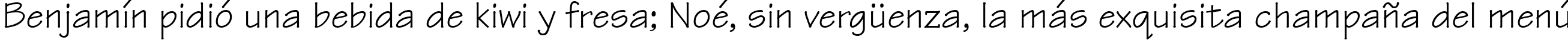 Пример написания шрифтом Technical текста на испанском