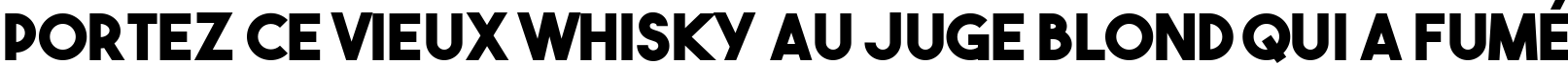 Пример написания шрифтом The Bold Font текста на французском
