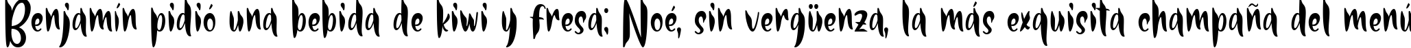 Пример написания шрифтом Thor Matter текста на испанском Пример написания шрифтом Thor Matter текста на испанском