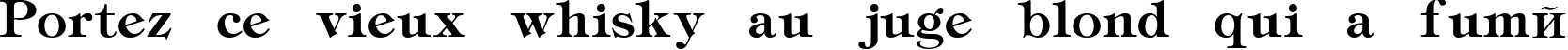 Пример написания шрифтом Tiffany текста на французском