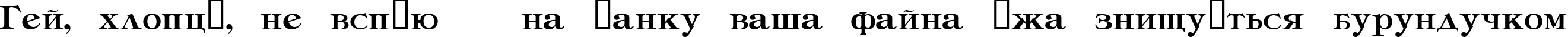 Пример написания шрифтом Tiffany текста на украинском