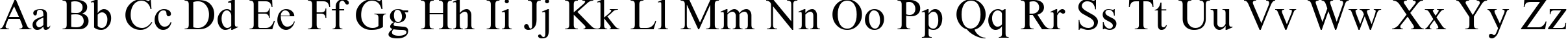 Пример написания английского алфавита шрифтом Time Roman Пример написания английского алфавита шрифтом Time Roman