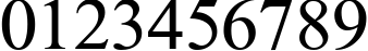 Пример написания цифр шрифтом Time Roman Пример написания цифр шрифтом Time Roman