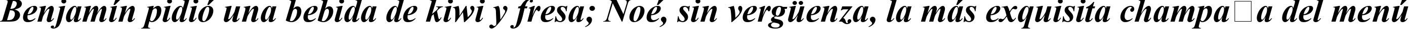 Пример написания шрифтом Times New Roman CE Bold Italic текста на испанском