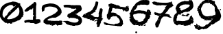 Пример написания цифр шрифтом Tkachenko Sketch 4F Bold Пример написания цифр шрифтом Tkachenko Sketch 4F Bold