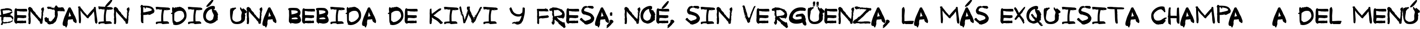 Пример написания шрифтом Tkachenko Sketch 4F Bold текста на испанском Пример написания шрифтом Tkachenko Sketch 4F Bold текста на испанском