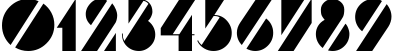 Пример написания цифр шрифтом Trafaret Пример написания цифр шрифтом Trafaret