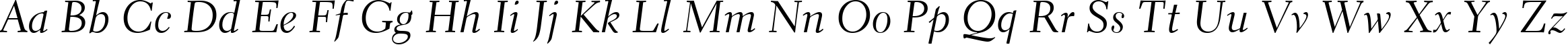 Пример написания английского алфавита шрифтом Transitional 521 Cursive BT Пример написания английского алфавита шрифтом Transitional 521 Cursive BT