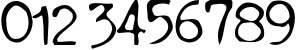 Пример написания цифр шрифтом TypewriterOldstyle Пример написания цифр шрифтом TypewriterOldstyle