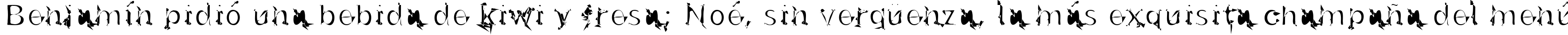 Пример написания шрифтом u26fog текста на испанском
