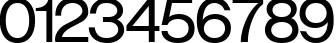 Пример написания цифр шрифтом Verona Cyrillic Bold