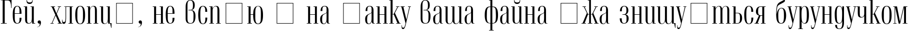 Пример написания шрифтом Vetren текста на украинском
