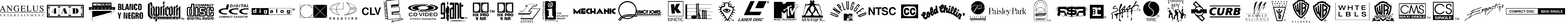 Пример написания английского алфавита шрифтом WarnerLogoFontNine