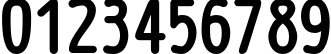 Пример написания цифр шрифтом Wien Bold Пример написания цифр шрифтом Wien Bold