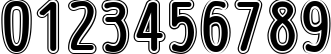 Пример написания цифр шрифтом WienInline Пример написания цифр шрифтом WienInline