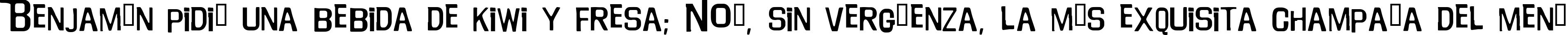 Пример написания шрифтом Will Robinson текста на испанском Пример написания шрифтом Will Robinson текста на испанском