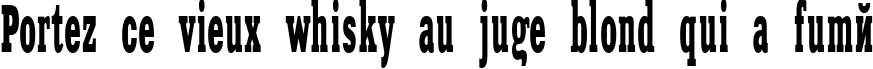 Пример написания шрифтом XeniaWesternCTT текста на французском