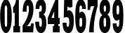 Пример написания цифр шрифтом XeniaWesternCTT