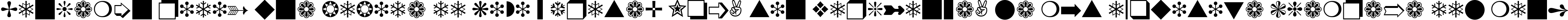 Пример написания шрифтом Zapf Dingbats BT текста на испанском