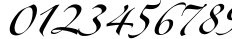 Пример написания цифр шрифтом Zapfino Forte LT One Пример написания цифр шрифтом Zapfino Forte LT One