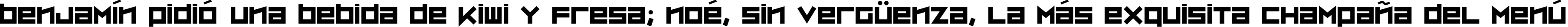Пример написания шрифтом ZipSonik текста на испанском