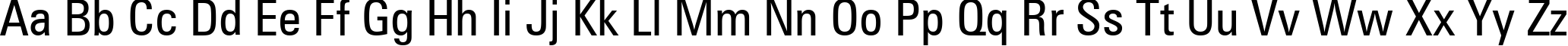 Пример написания английского алфавита шрифтом Zurich Condensed BT Пример написания английского алфавита шрифтом Zurich Condensed BT