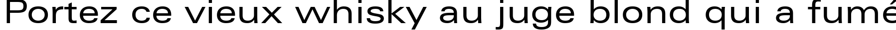 Пример написания шрифтом Zurich Extended BT текста на французском