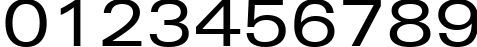 Пример написания цифр шрифтом Zurich Extended BT